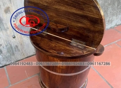 THÙNG GỖ ĐỰNG GẠO MẪU MỚI