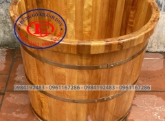 Bồn Tròn Gỗ pơ mu 