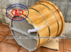 Bồn Tròn Gỗ pơ mu 02