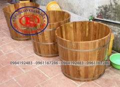 Bồn Tròn Gỗ pơ mu 01