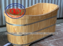 Bồn Bầu Dục Bo Viền - Gỗ Thông