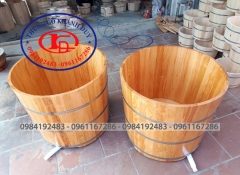 Bồn Tròn Gỗ Thông Nhập 01