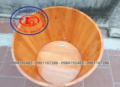 Bồn Tròn Gỗ Thông Nhập 03