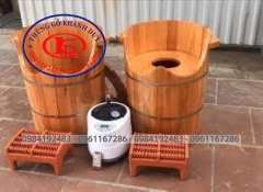 Thùng Gỗ Xông Chân 01