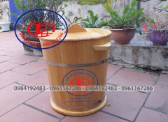 THÙNG GỖ ĐỰNG GẠO 15 KG