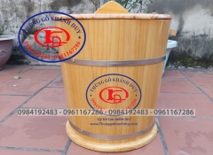 THÙNG GỖ ĐỰNG GẠO 10 KG