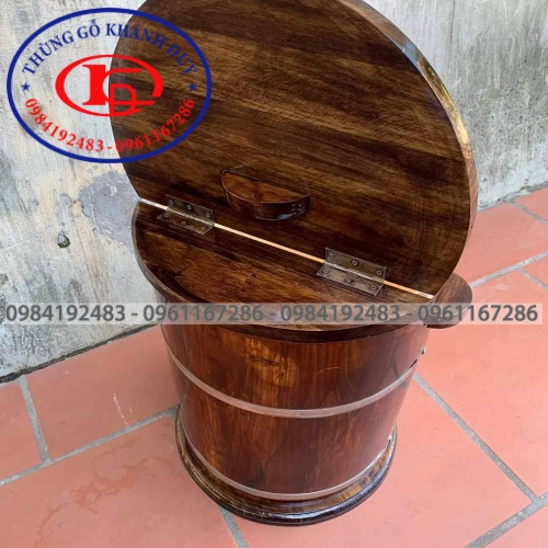 THÙNG GỖ ĐỰNG GẠO MẪU MỚI