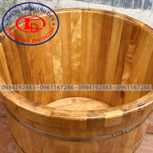 Bồn Tròn Gỗ pơ mu 03