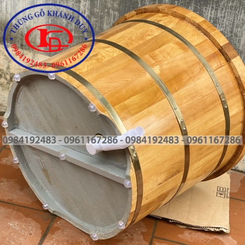 Bồn Tròn Gỗ pơ mu 02
