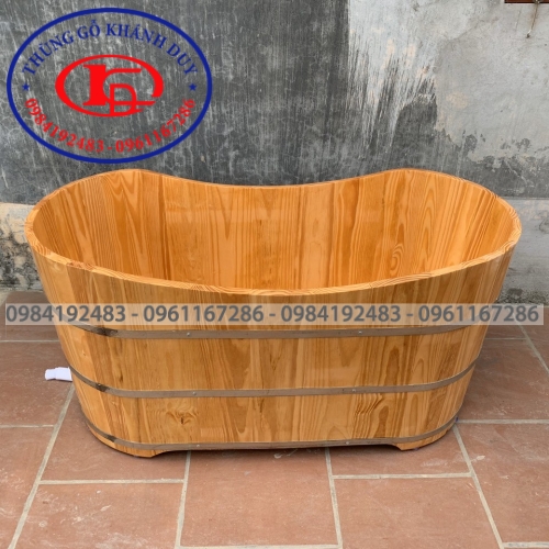 Bồn Bầu Dục - Gỗ Thông Nhập 01