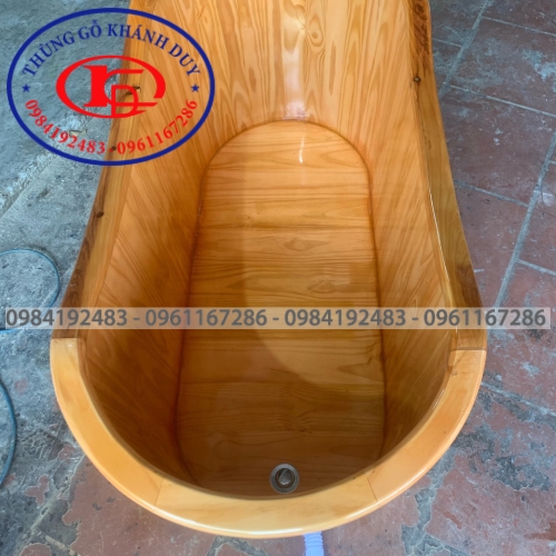Bồn Bầu Dục - Gỗ Thông Nhập 03