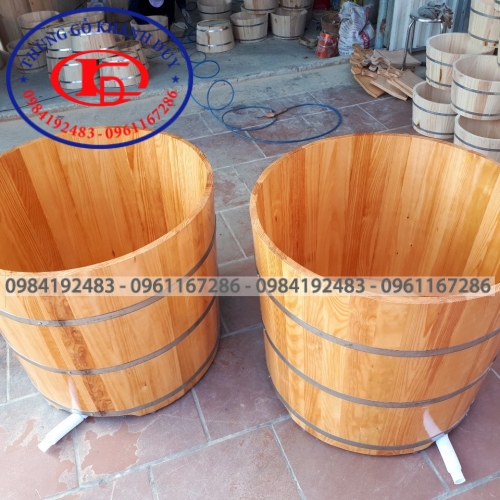 Bồn Tròn Gỗ Thông Nhập 01