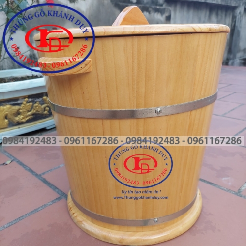 THÙNG GỖ ĐỰNG GẠO 30 KG