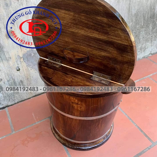 THÙNG GỖ ĐỰNG GẠO MẪU MỚI