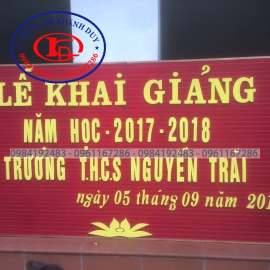 CHỮ BẢNG NỈ TRƯỜNG HỌC