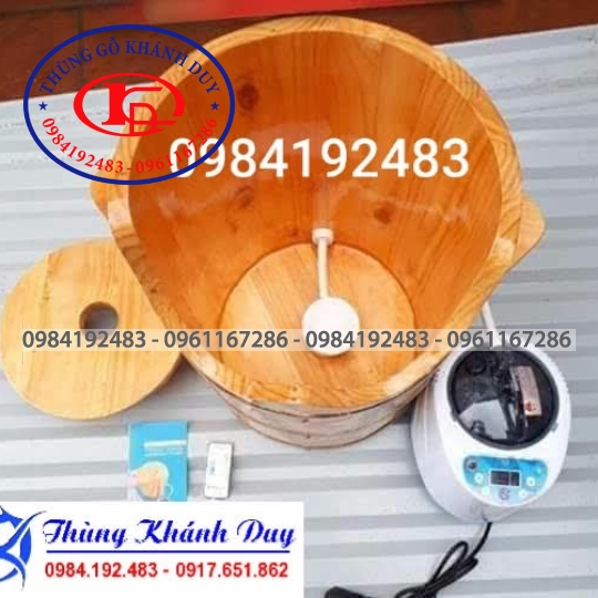 Thùng Gỗ Xông Chân 02