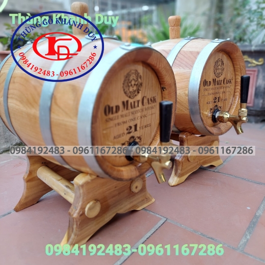 Thùng rượu gỗ sồi 10 lít